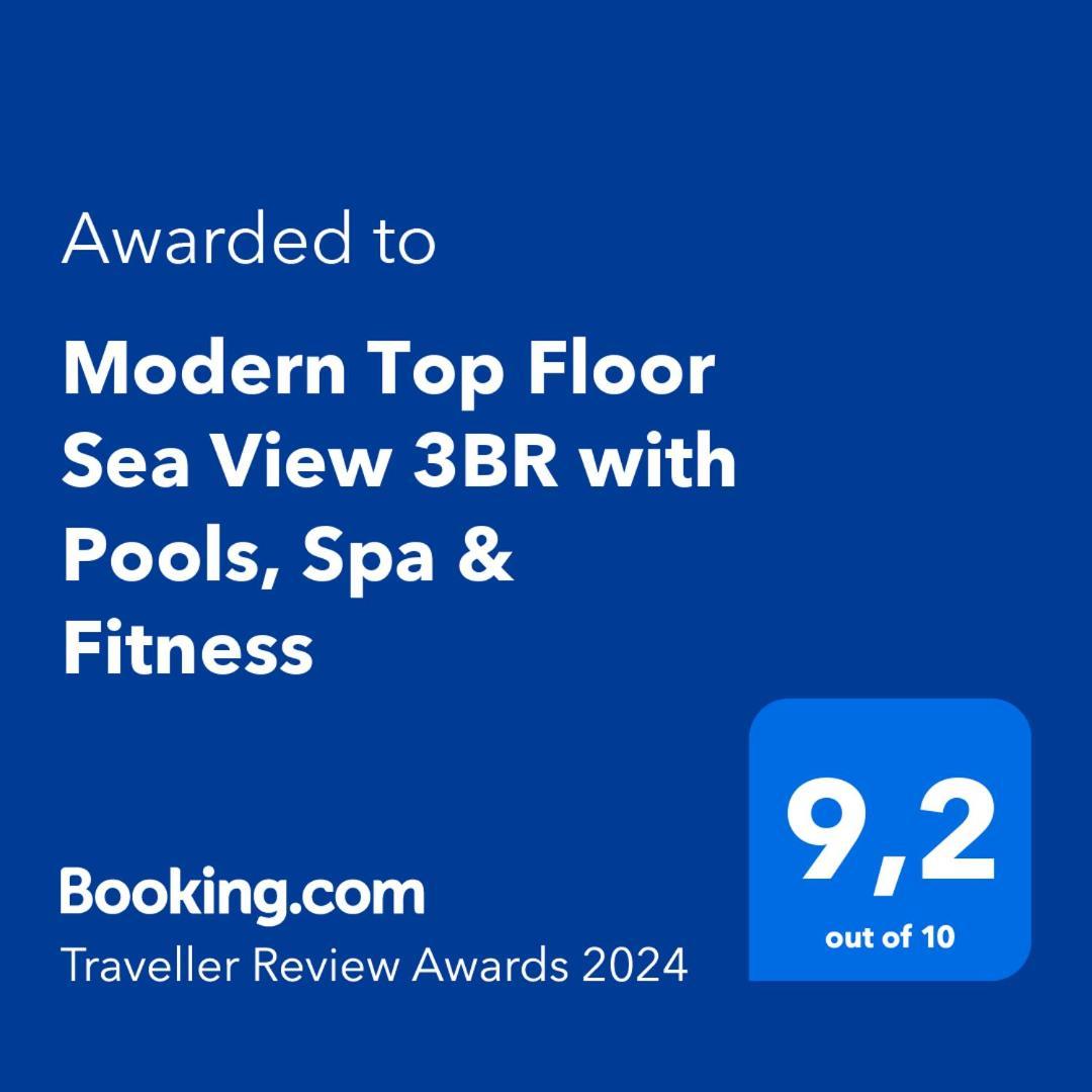 Modern Top Floor Sea View 3Br With Pools, Spa & Fitness Bečići Екстериор снимка