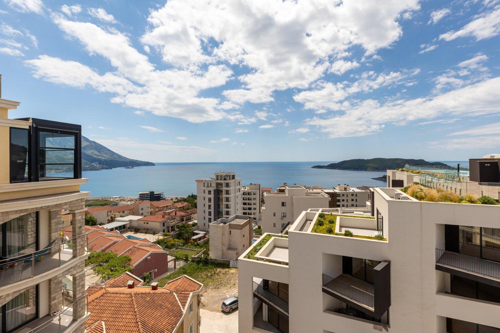 Modern Top Floor Sea View 3Br With Pools, Spa & Fitness Bečići Екстериор снимка