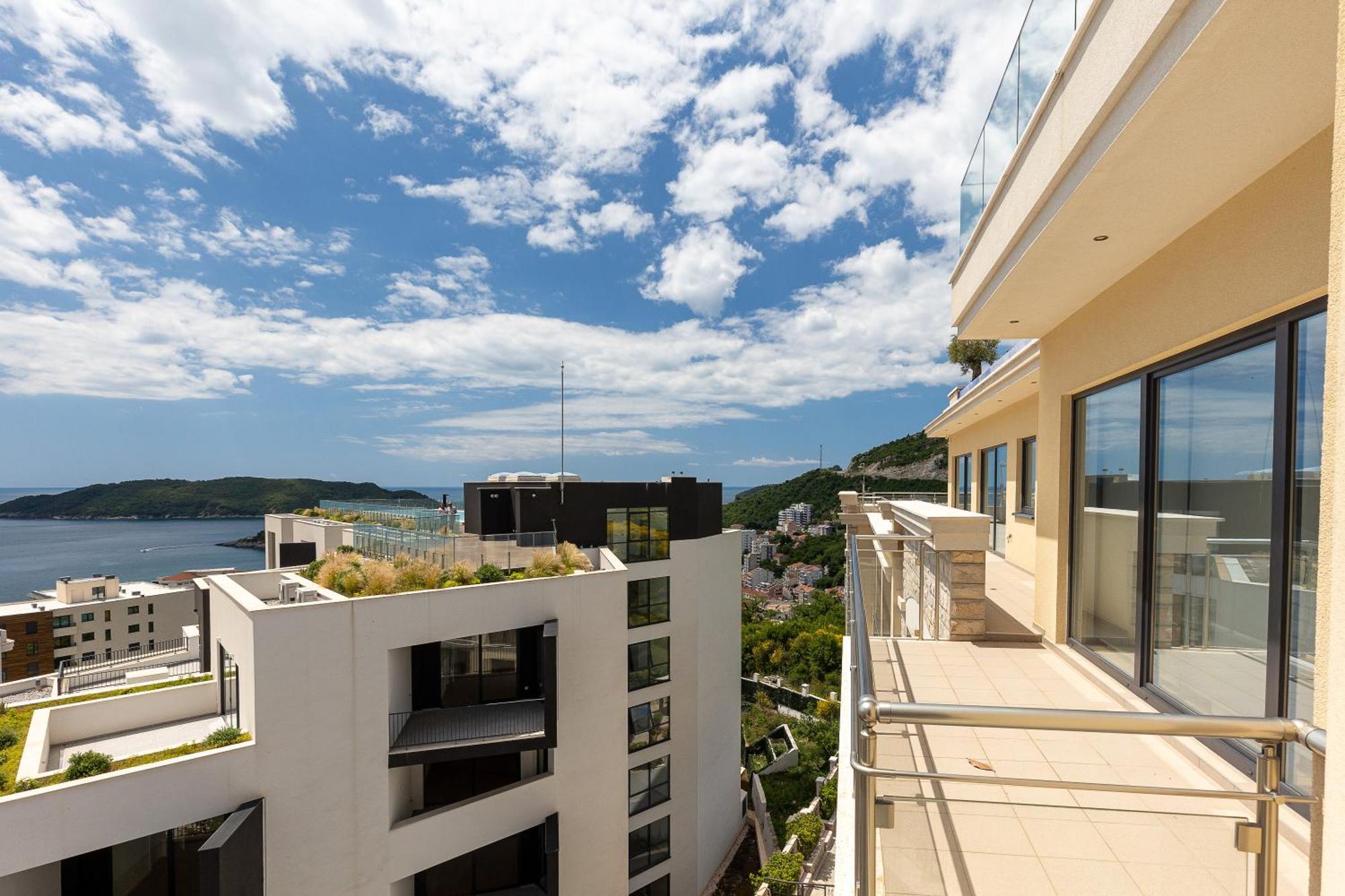 Modern Top Floor Sea View 3Br With Pools, Spa & Fitness Bečići Екстериор снимка
