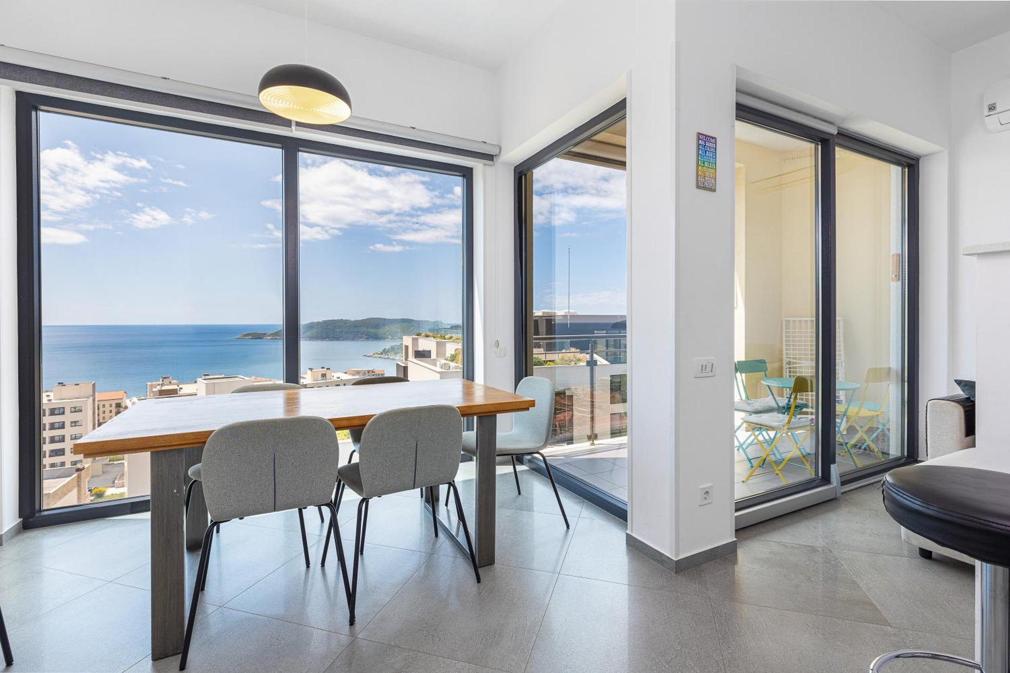 Modern Top Floor Sea View 3Br With Pools, Spa & Fitness Bečići Екстериор снимка
